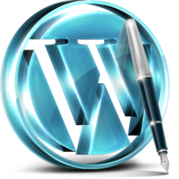 Blue Wordpress Icon 256x256 png